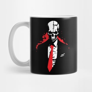 Businessman Skeleton in Suit Mug